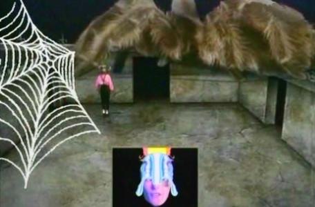 Knightmare Series 2 Team 2. Claire must avoid the giant spider, Ariadne.