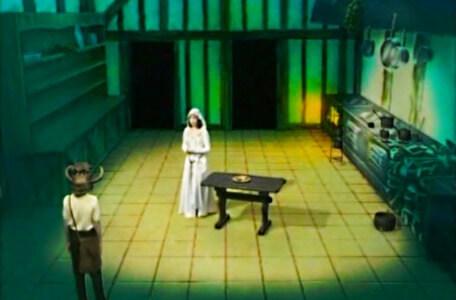 Knightmare Series 2 Team 4. Mark meets Gretel the Maid in the kitchen.