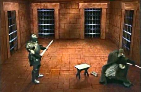 Knightmare Series 3 Team 7. Kelly is turned into a knight to escape Mrs Grimwold.